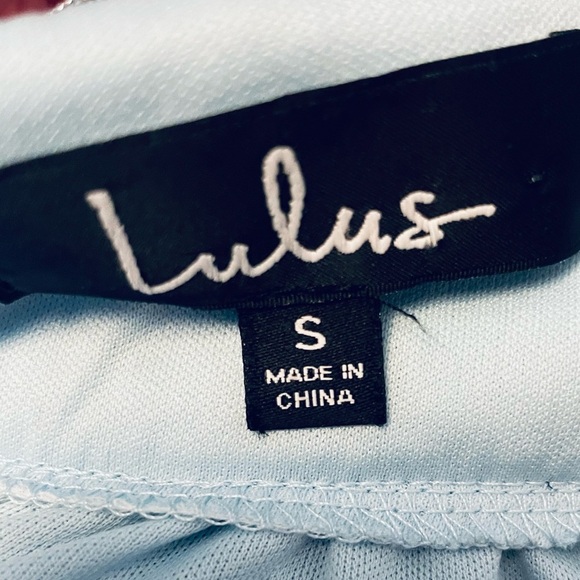 LULUS Ailey Gold and Teal Blue Skater Dress - Picture 8 of 15